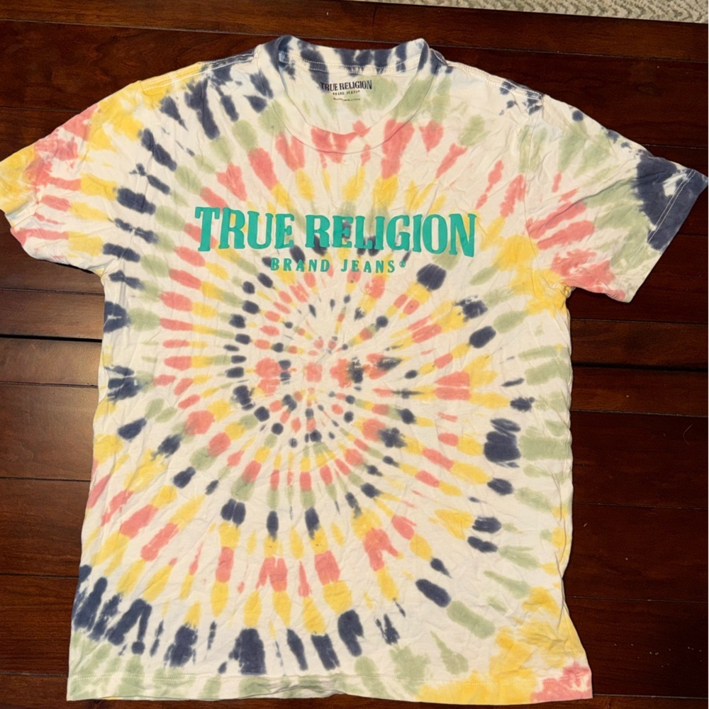 True Religion Spiral Tie-Dye Tee